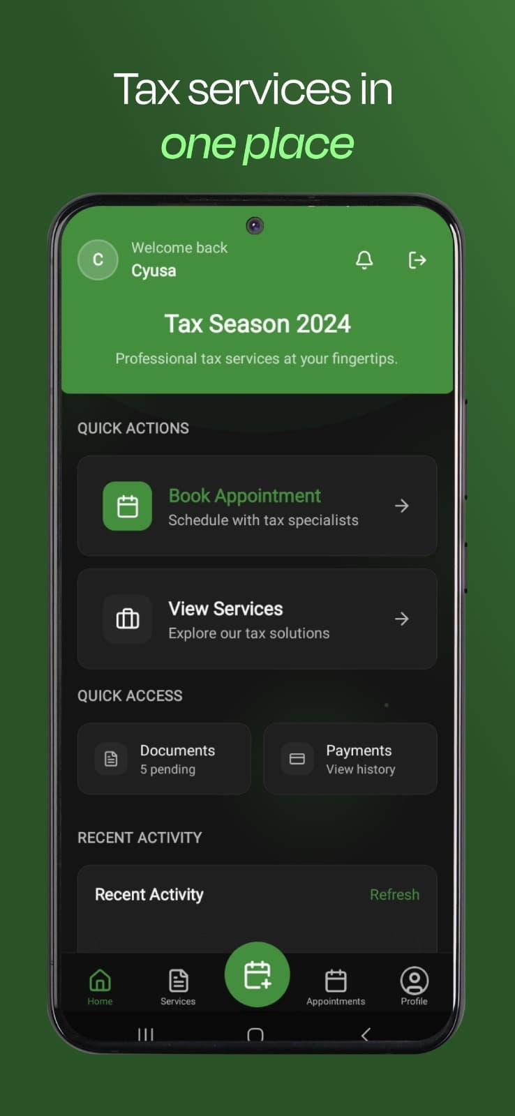 Taxacle app screenshot 1